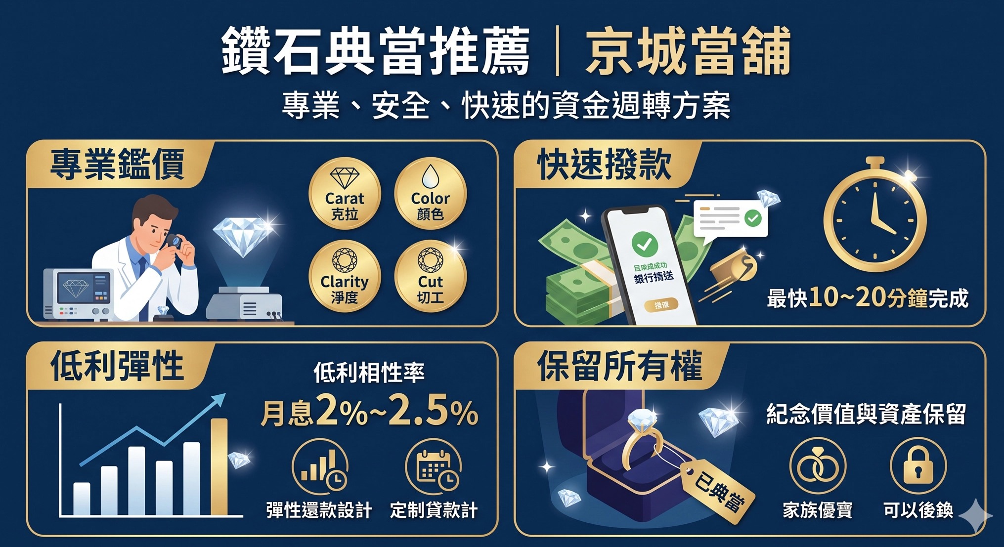 鑽石典當推薦｜京城當舖