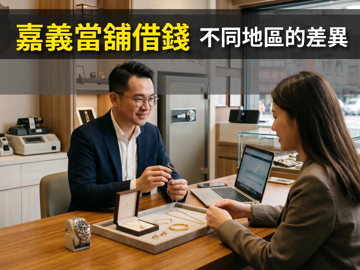 嘉義當舖借錢不同地區的差異