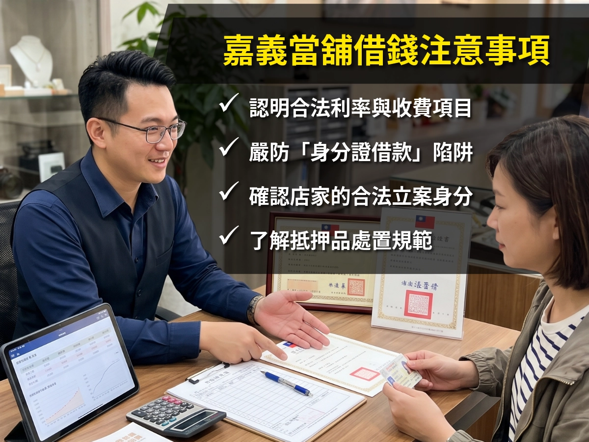 嘉義當舖借錢注意事項