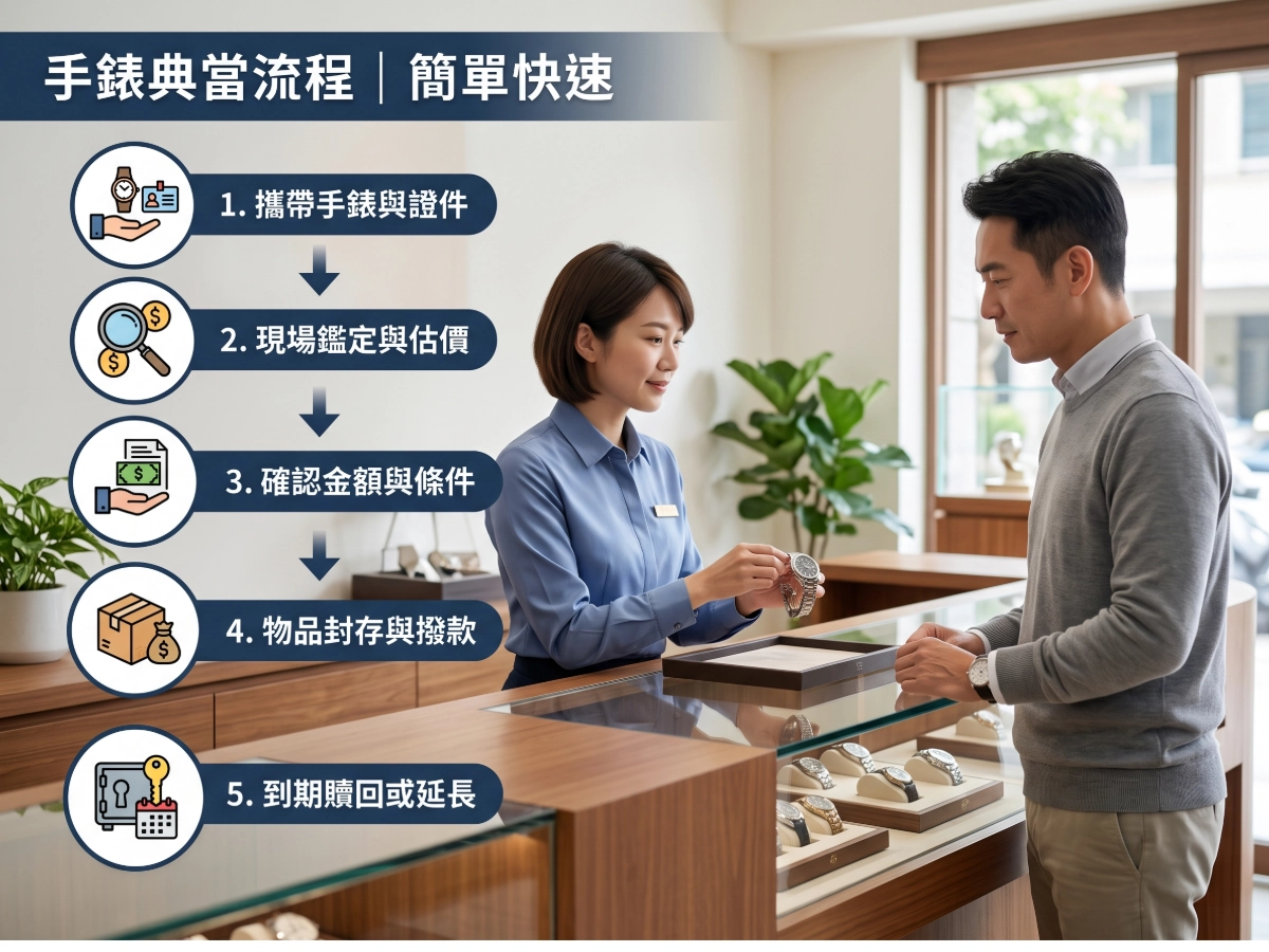 手錶典當流程