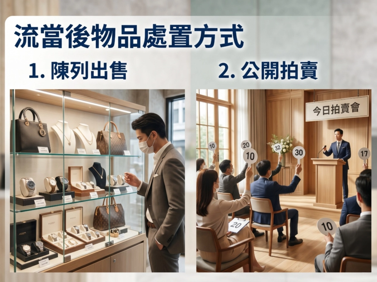 流當後物品處置方式