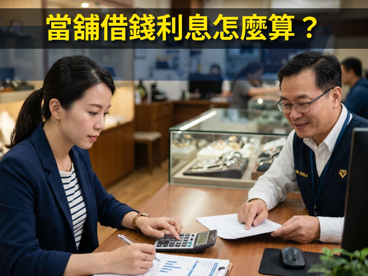 當舖借錢利息怎麼算