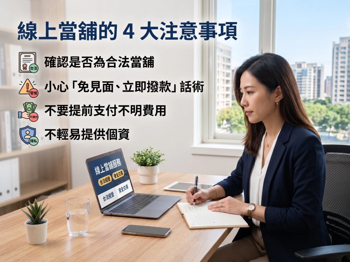 線上當舖的 4 大注意事項