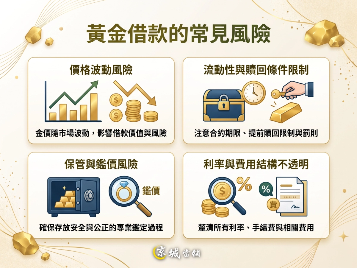 黃金借款的常見風險
